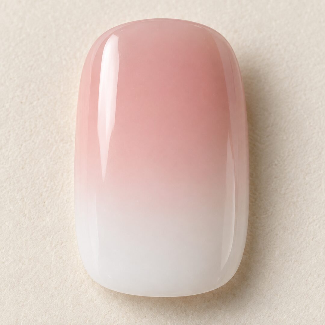 Pink to White Ombré: close-up of the details