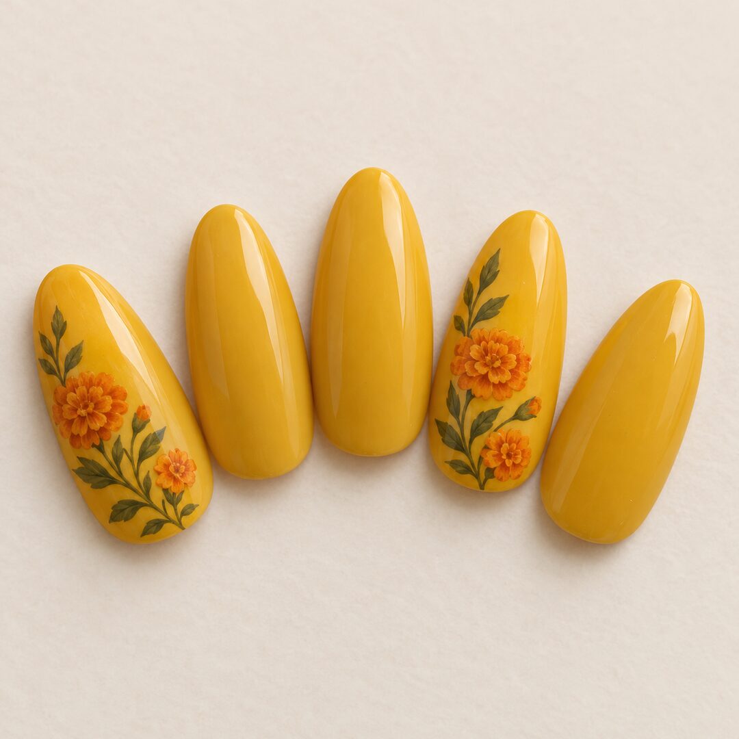 Mehndi Marigold: design preview