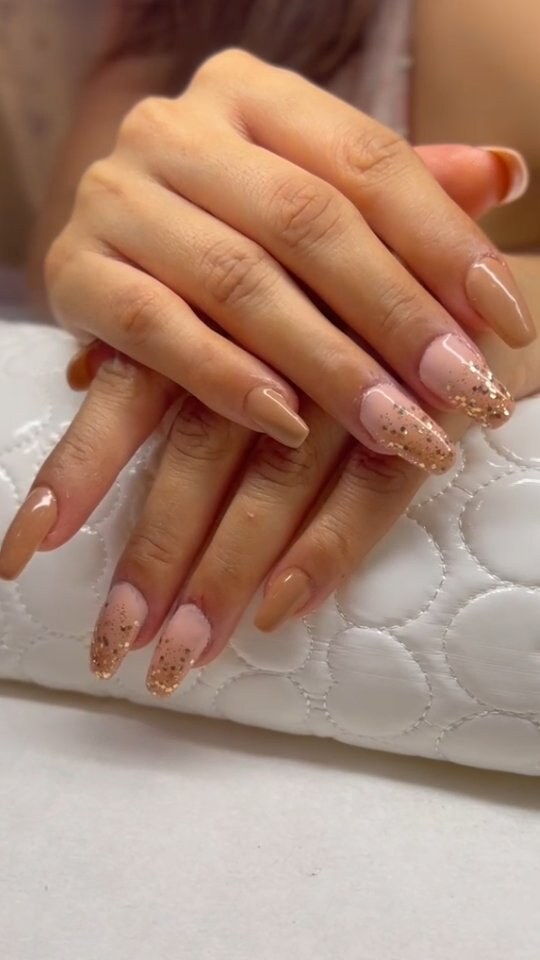 Rose gold ombre